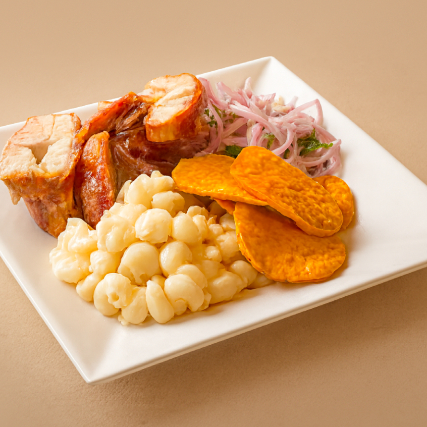 Chicharrón a la leña