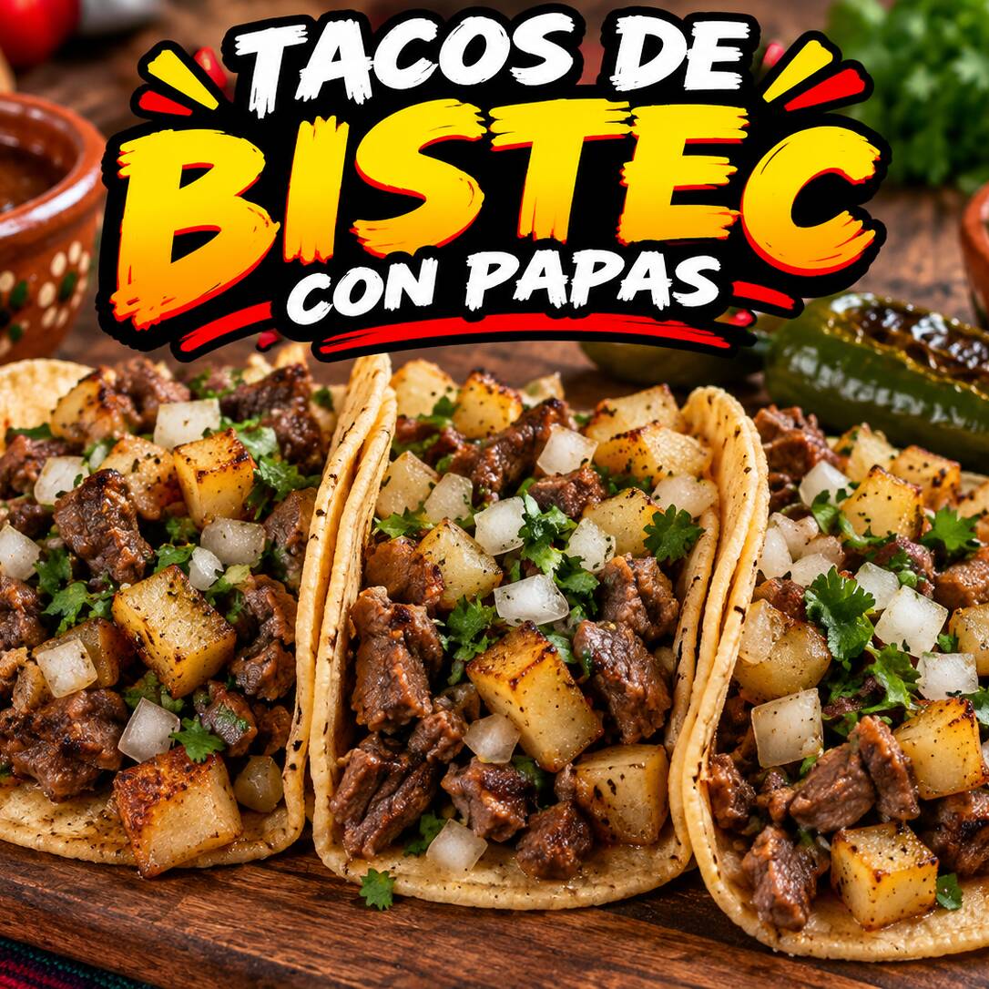 Tacos Bistec con Papa