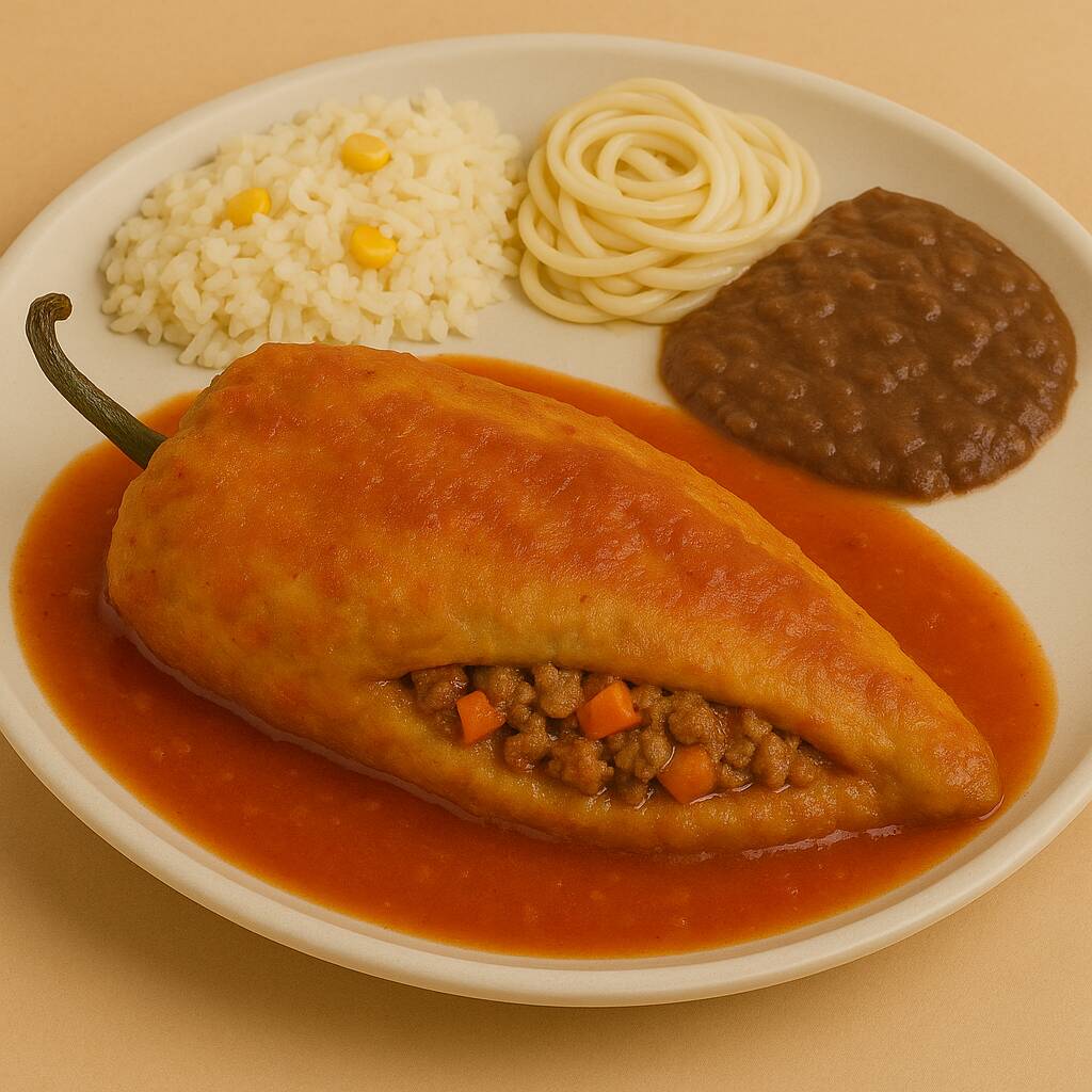 Comida Corrida – Chiles Rellenos de Picadillo