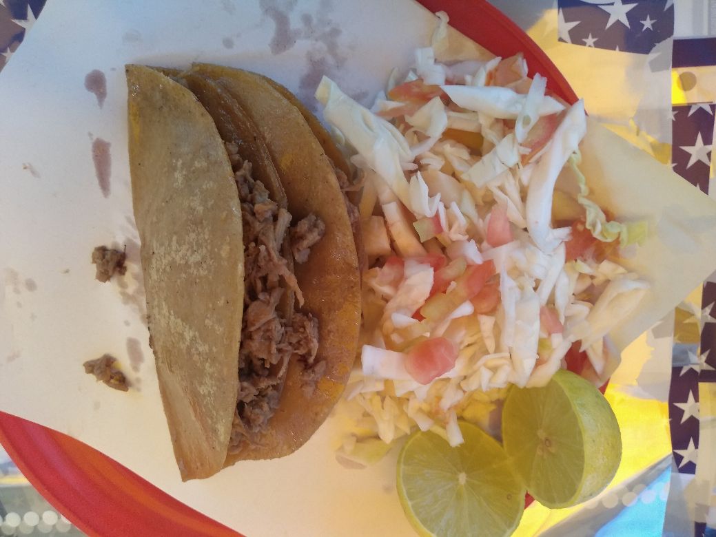 Taco de Vapor de Maíz de Deshebrada