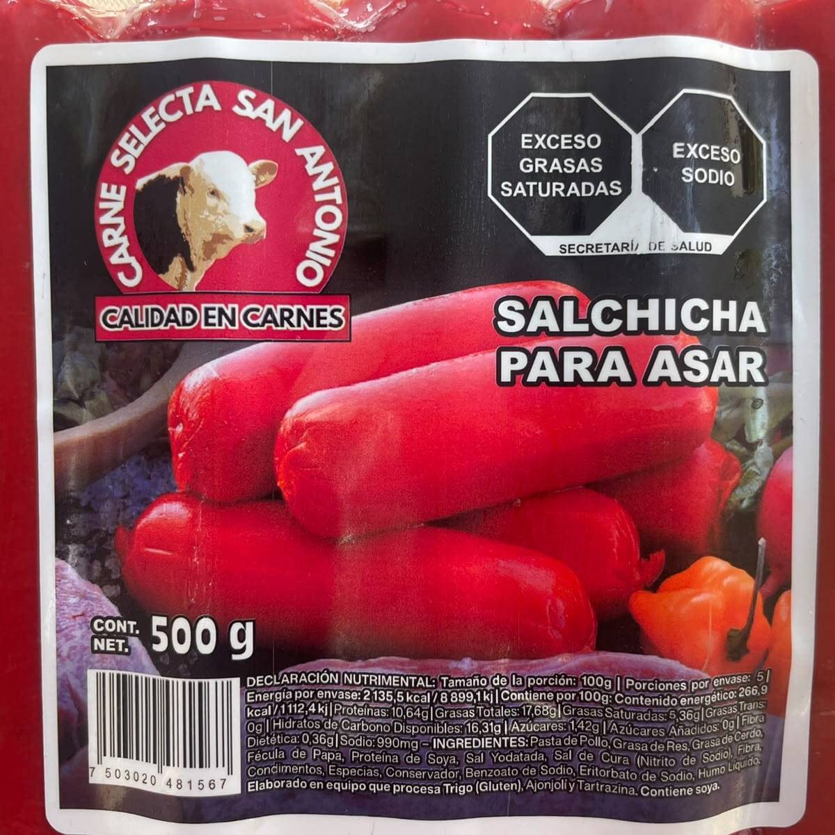 Salchicha Roja 500 gr