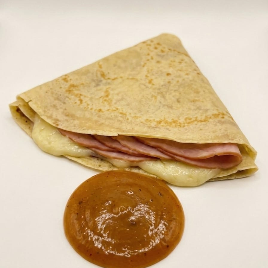 CREPA DE JAMÓN CON QUESO