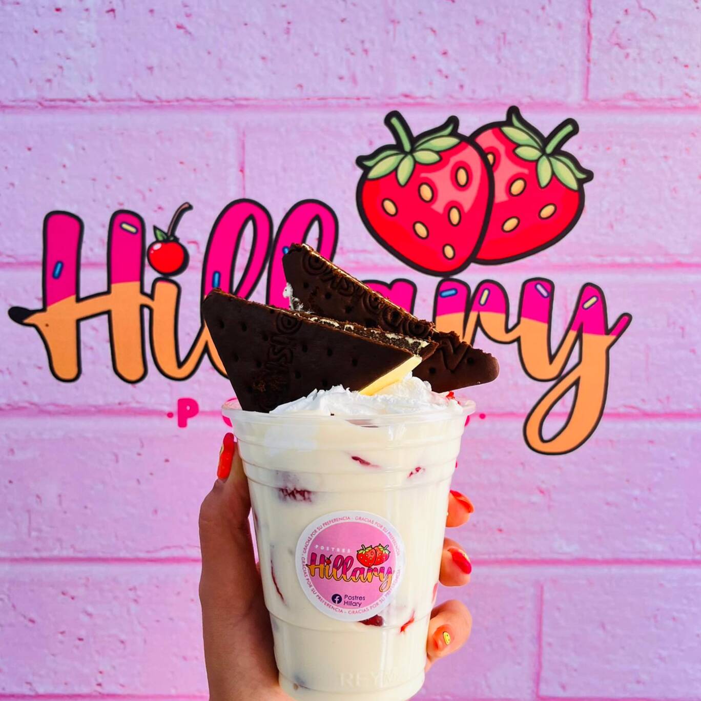 Fresas con Galleta de Nieve Mordisko