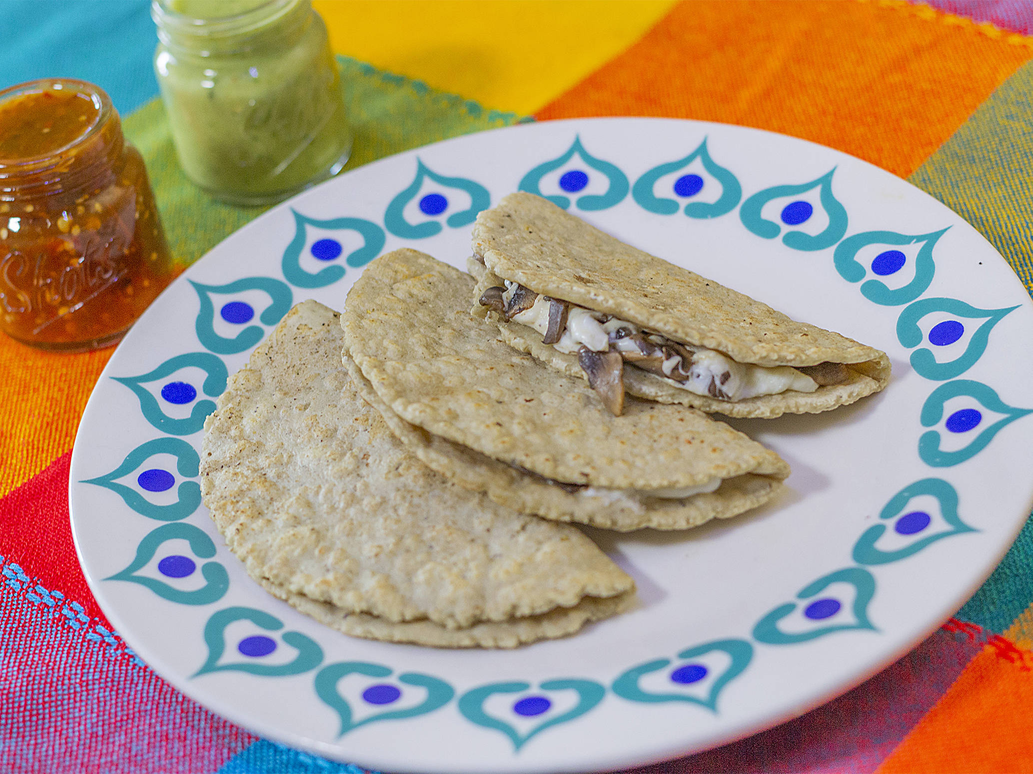 Quesadilla con Tortilla Recien Hecha