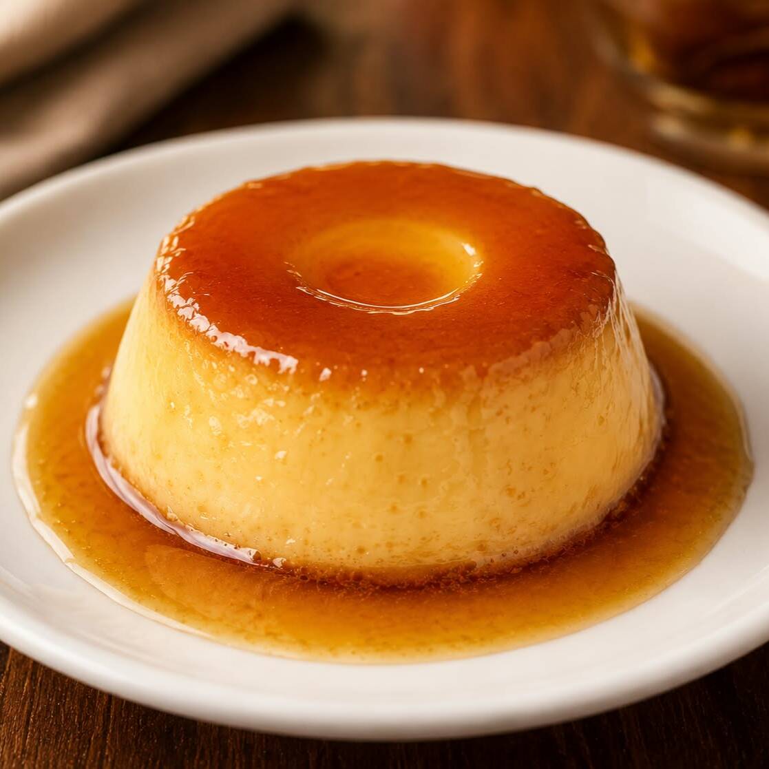 o clássico que conquista gerações! Pudim de leite condensado, com textura macia, cremosa e uma deliciosa clada de caramelo. A sobremesa perfeita para adoçar seu dia.