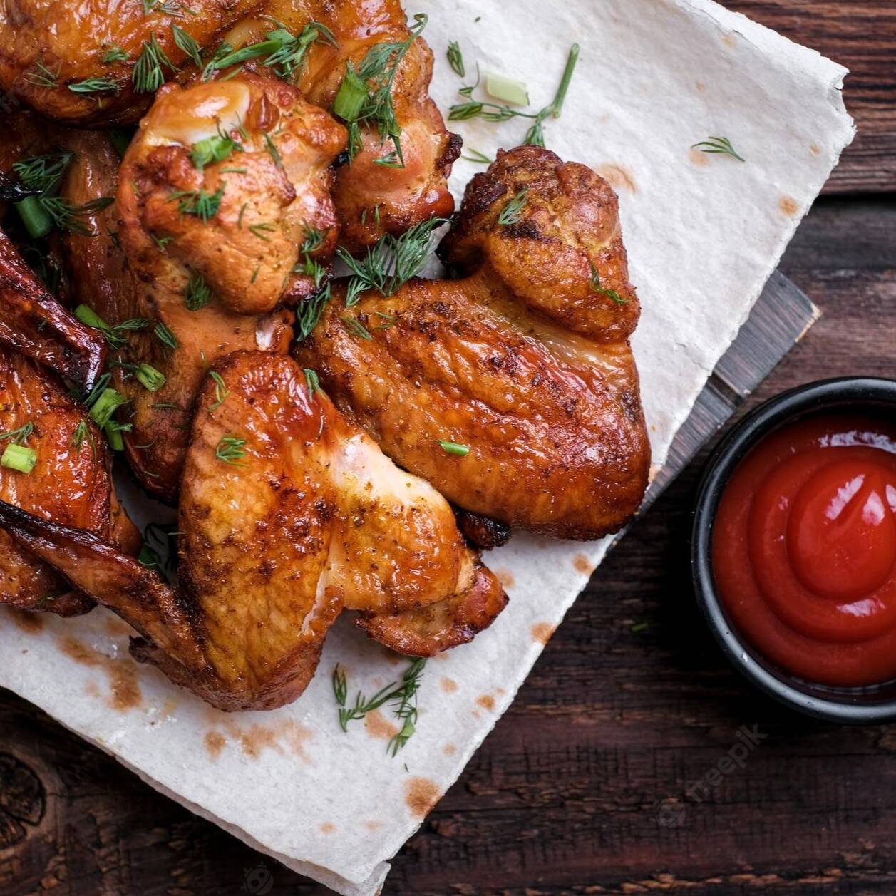🔥BBQ Wings🌶️ ( 5 Pz 300 Gr.)
