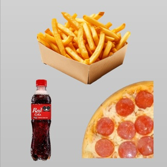Mega Rebanada+Papas+Red Cola 400ml