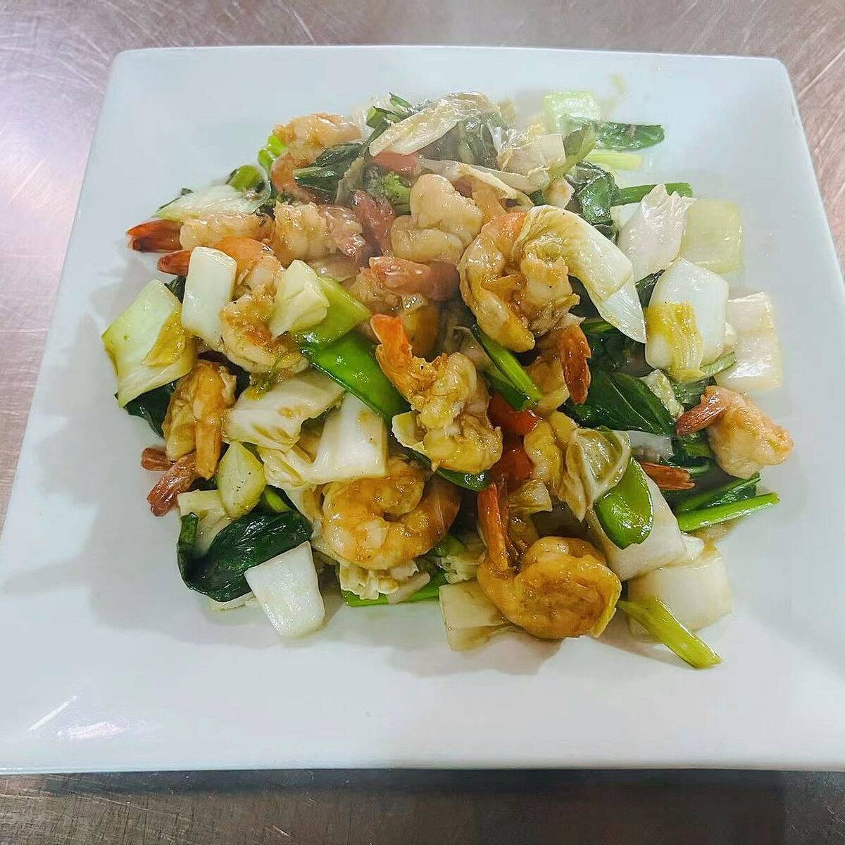 Langostino con Verduras
