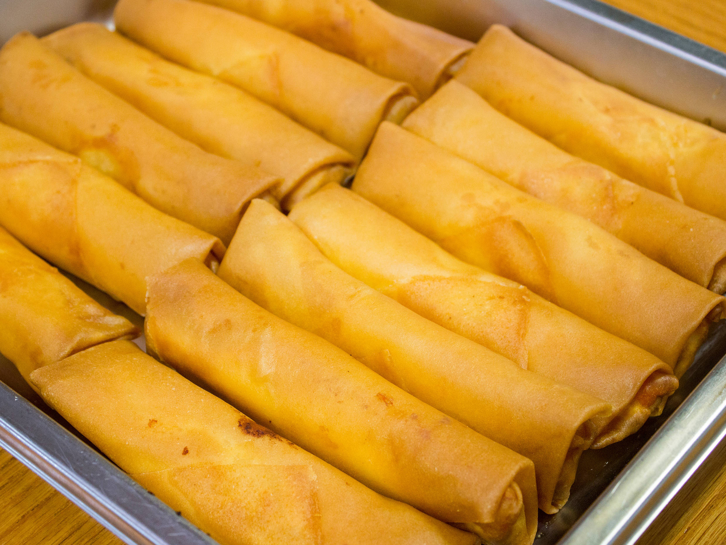 Rollo de camarón con queso