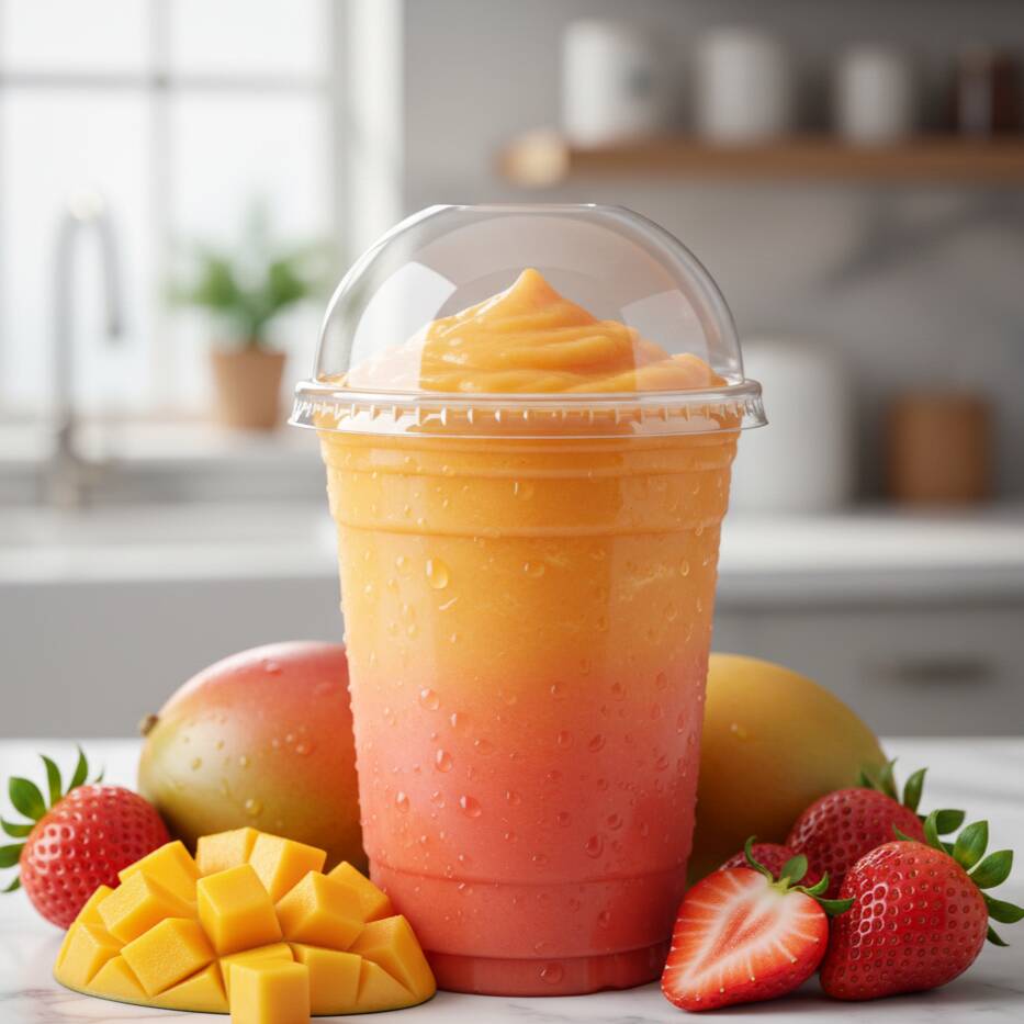 Smoothie mango fresa