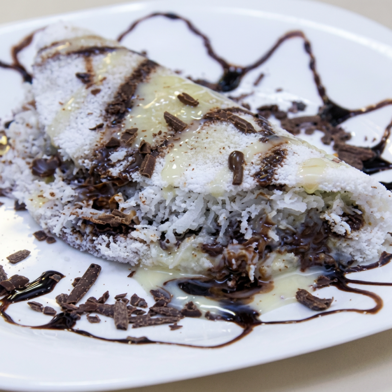 chocolate ao leite com coco ralado