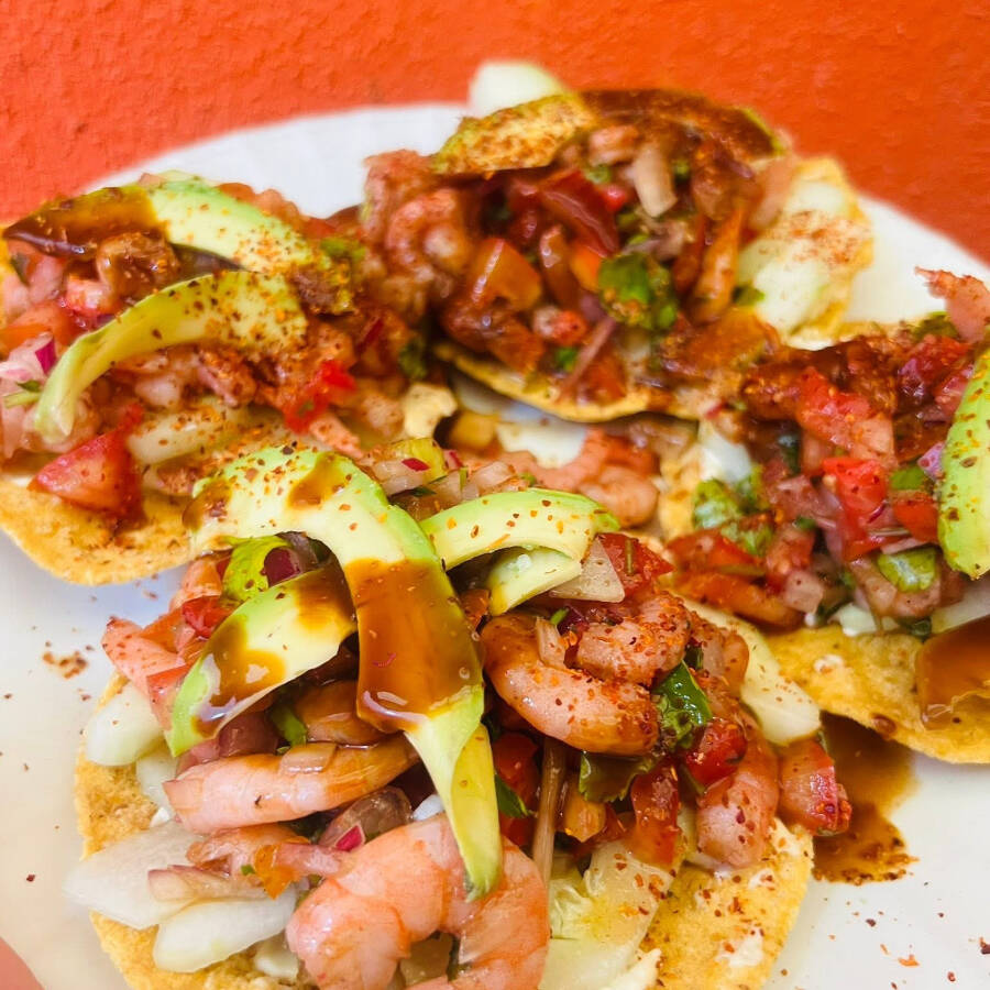 Tostadas Camaron Pulpa