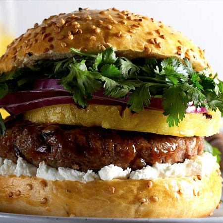 Burger hawaiana bbq arrachera