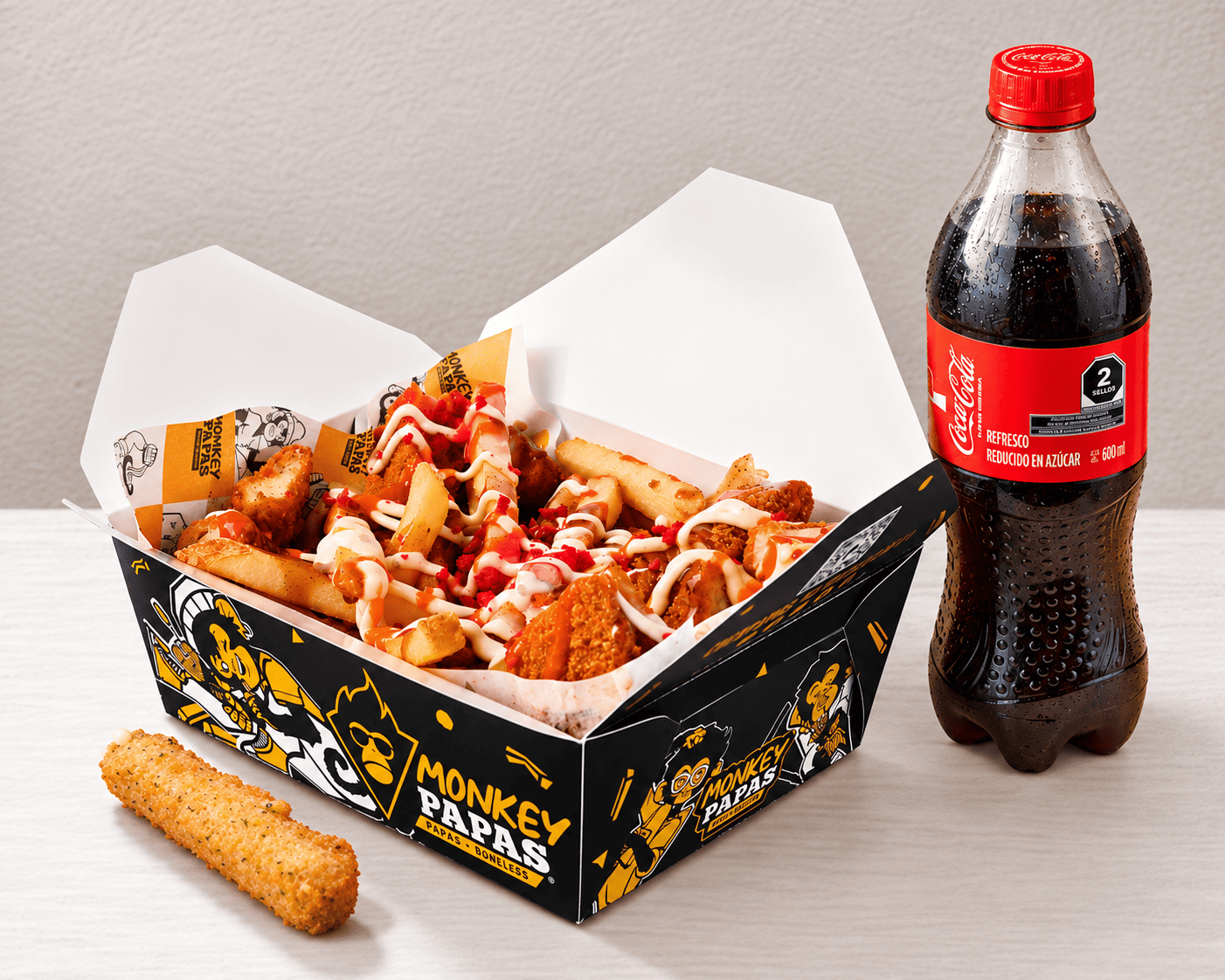 Caja Changon + Coca-Cola + 1 Complemento