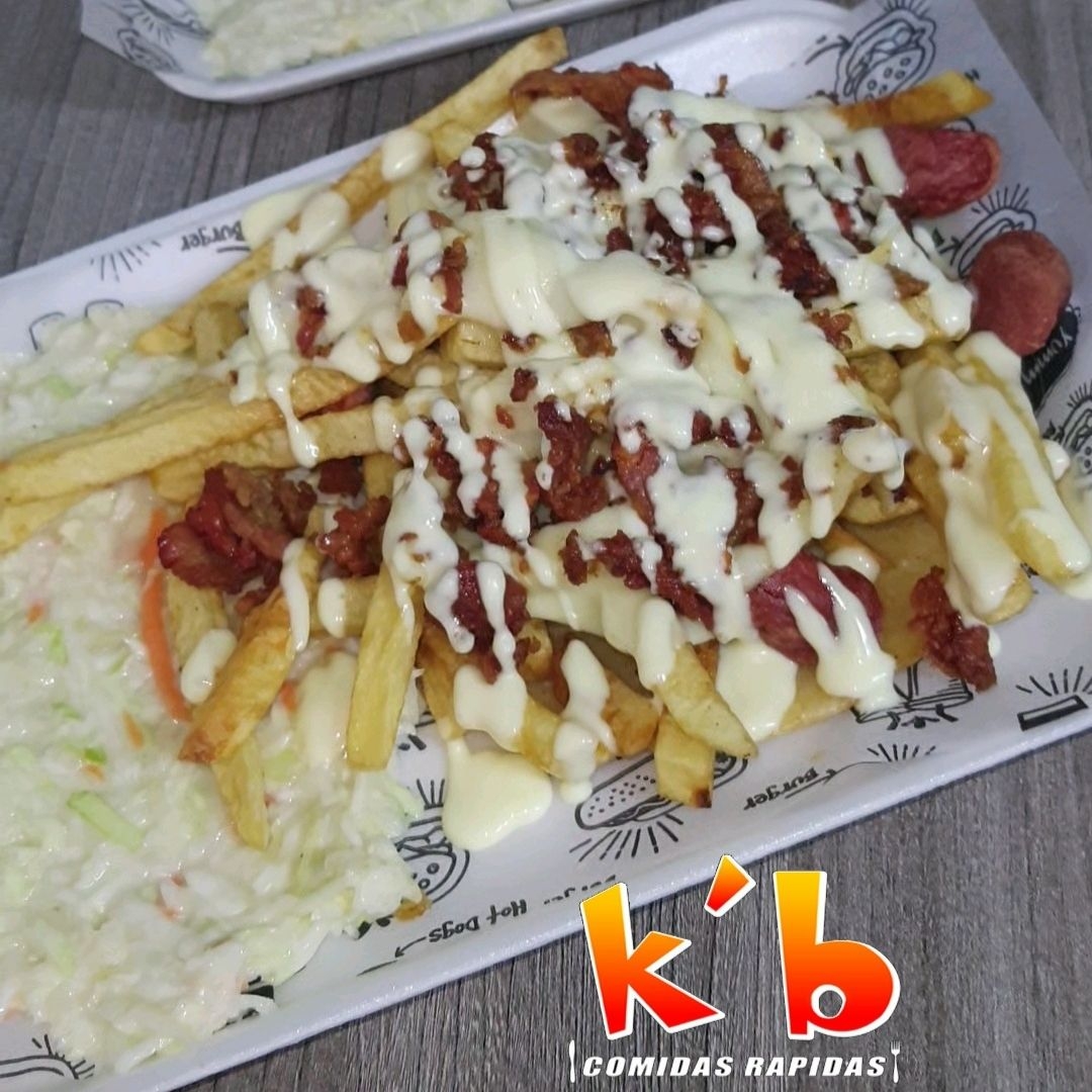 Chuzo de Pollo + Papas Especiales.