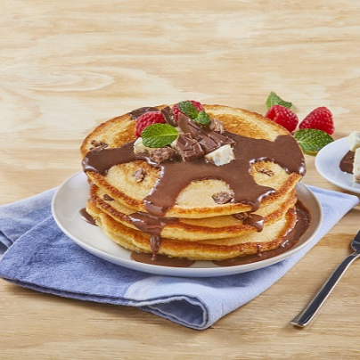 CUBIERTA CHOCOLATE HOTCAKES