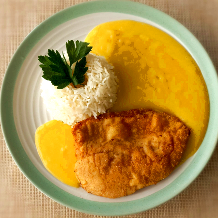 Puré con Milanesa
