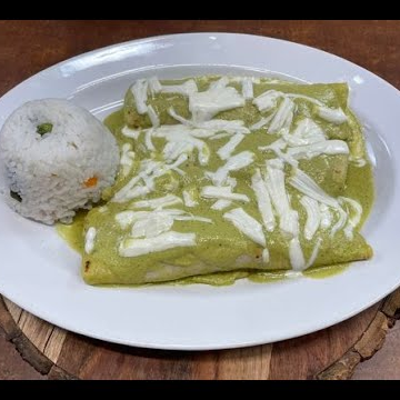 Platillo de Enchiladas Verdes+