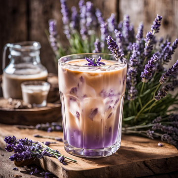 Latte Frio de Lavanda