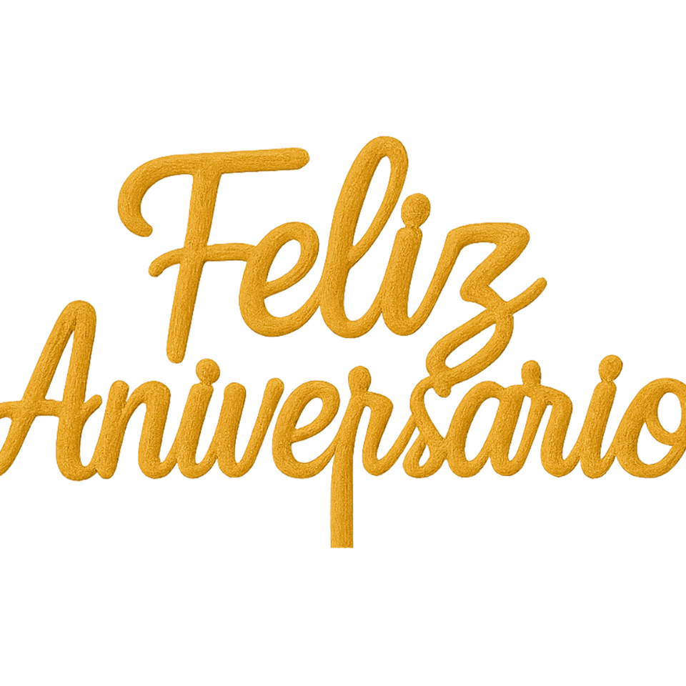 Para tornar suas festas e comemorações ainda mais memoráveis, adicione um toque de elegância com o nosso 'Topo de Bolo Feliz Aniversário Dourado' é perfeito para intensificar a beleza de seu bolo de aniversário. Esse topo de bolo, revestido em uma sofisticada cor dourada, é ideal para acrescentar um brilho extra à sua celebração, garantindo um momento verdadeiramente especial e inesquecível. Faça do seu bolo a estrela da festa com nosso topo de bolo dourado!