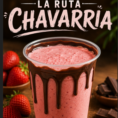 Malteada de fresas con crema