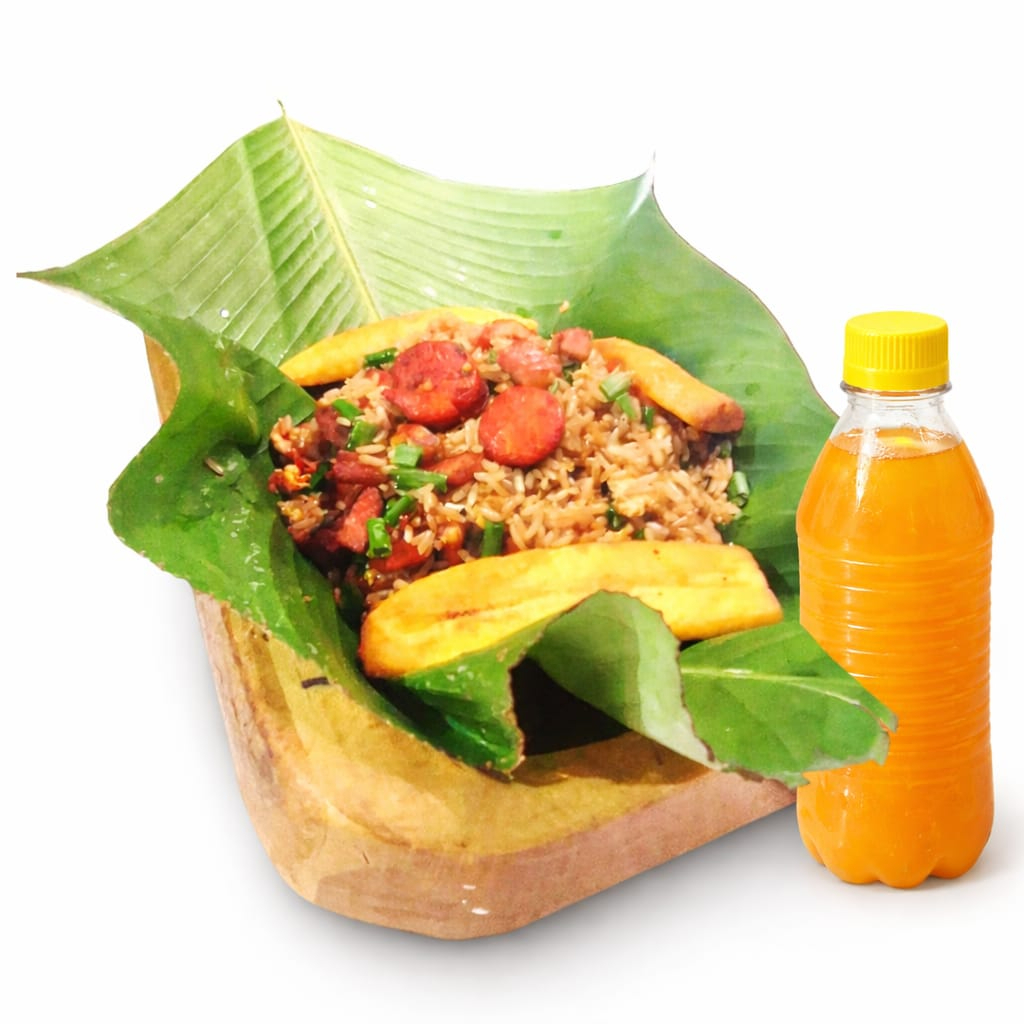 Chaufa Amazónico más Bebida