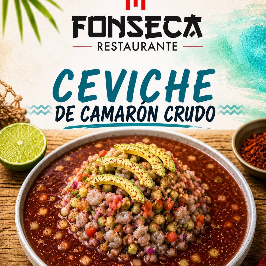 CEVICHE DE CAMARON CRUDO