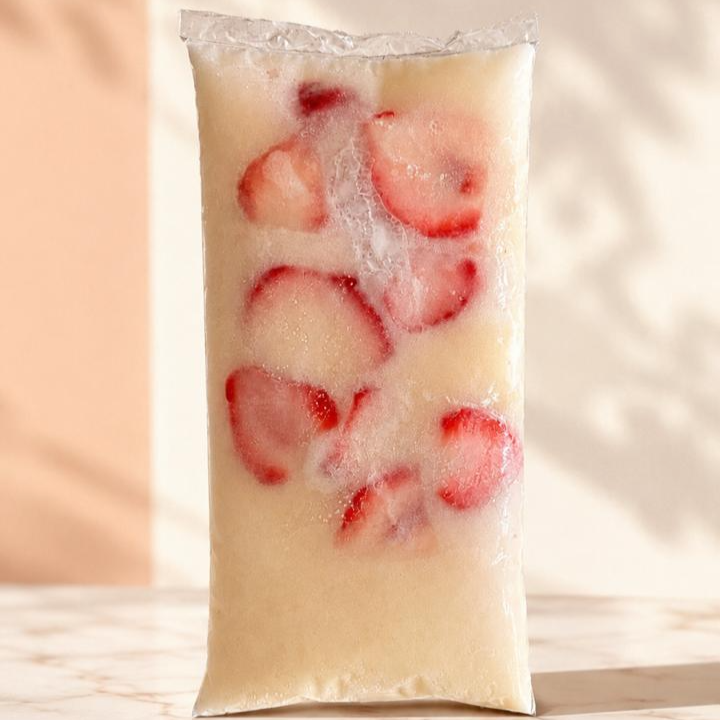 Helado de Fresas con Crema