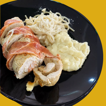 Pechuga de Pollo Rellena de Camarones