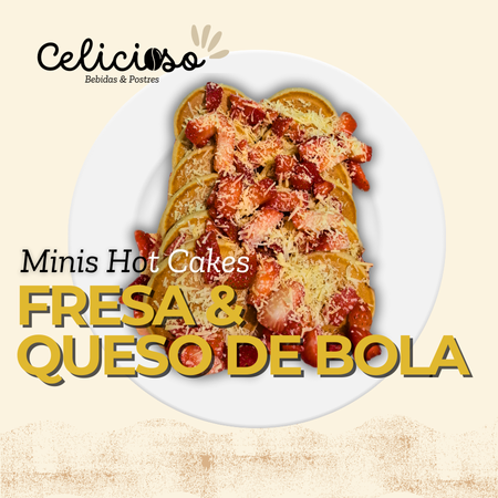 Hot Cakes Minis Fresa & Queso de Bola 12 pzas