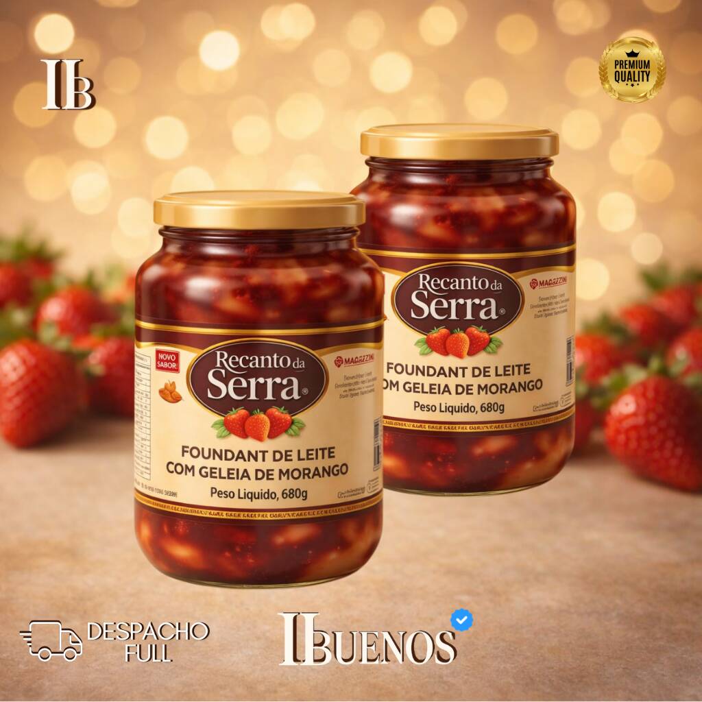 Foundant de Leite com Geleia de Morango