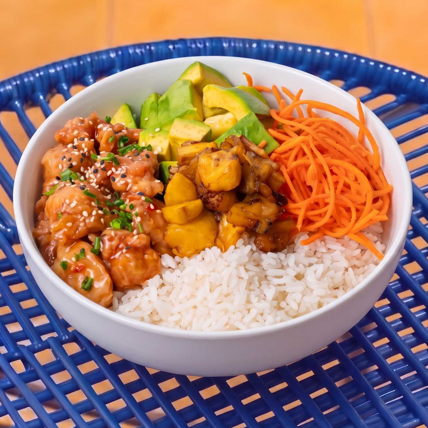 Menú Pollo Agridulce Bowl