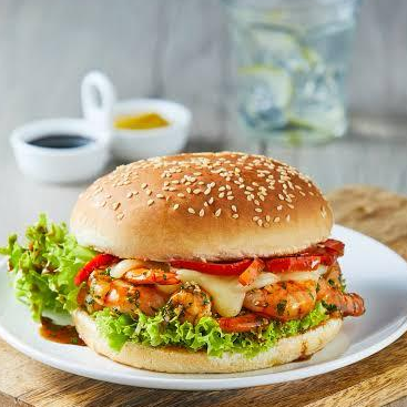 Hamburguesa Águila con Camarón