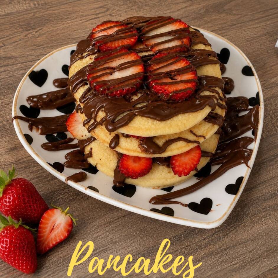 Combo Pancakes Nutella y Fresa