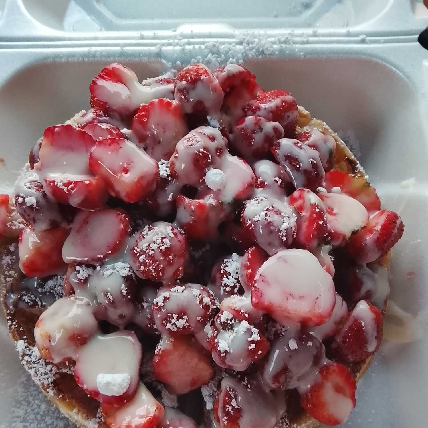 Waffle de mazapan