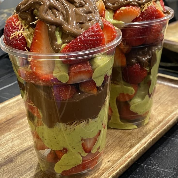 Fresas con Chocolate y Pistache