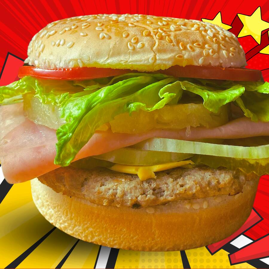 Hamburguesa Hawaiana
