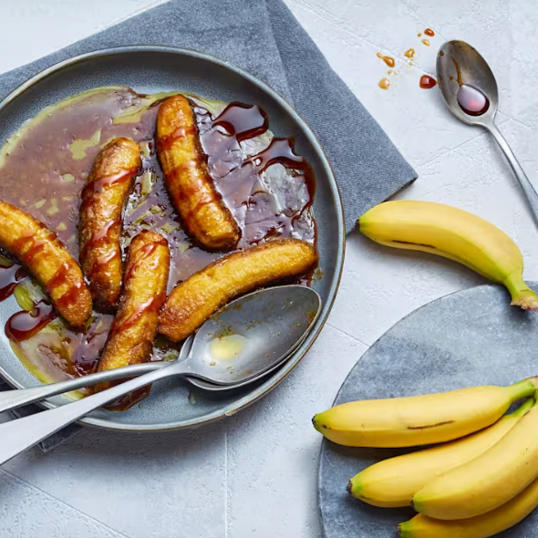 Calda de banana caramelada