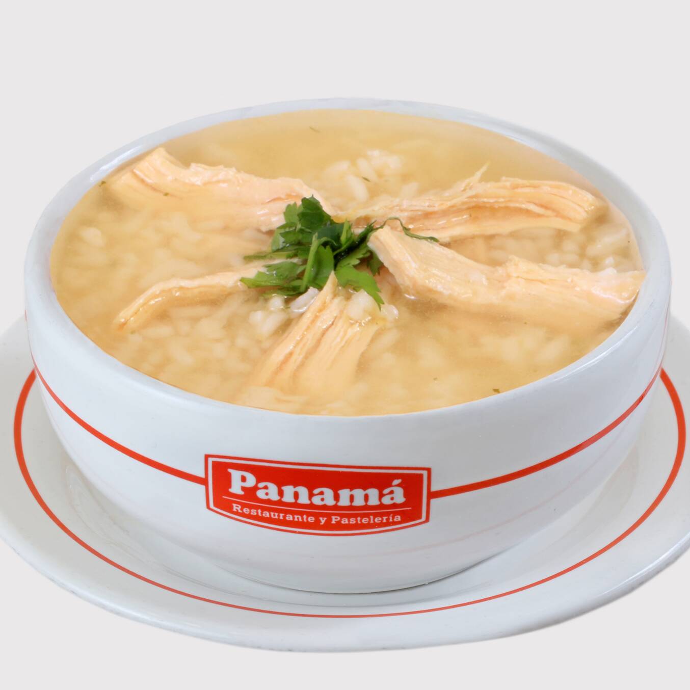 Consome de pollo con arroz (500 ml)