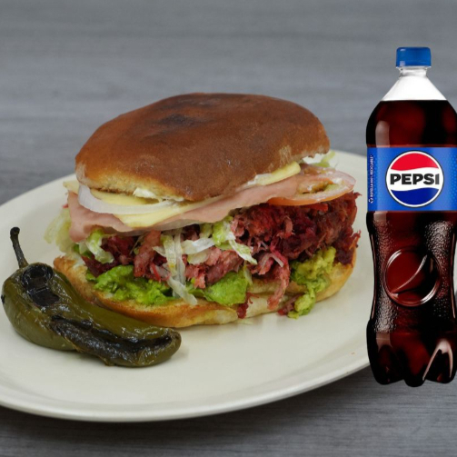 Combo Torta Colita de Pavo Especial + Refresco
