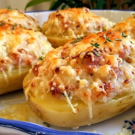 Papa Rellena de Chorizo Argentino