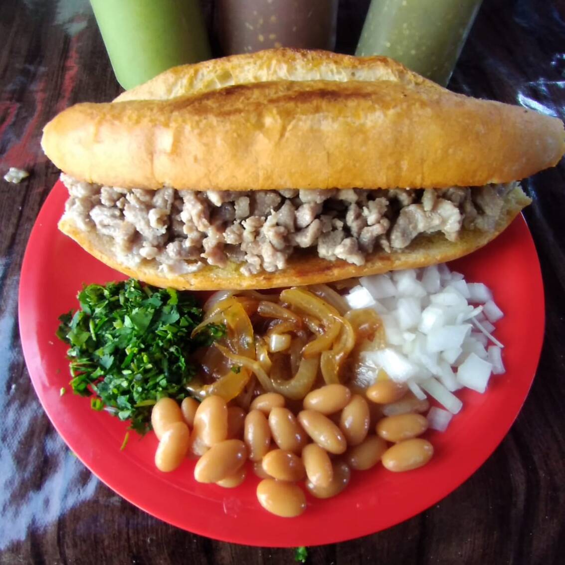 Lonche de Bistec