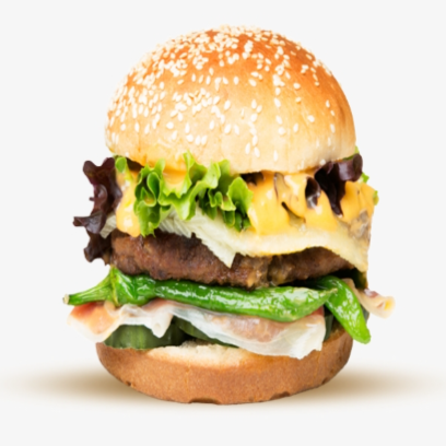 Hamburguesa Sencilla Con Piña