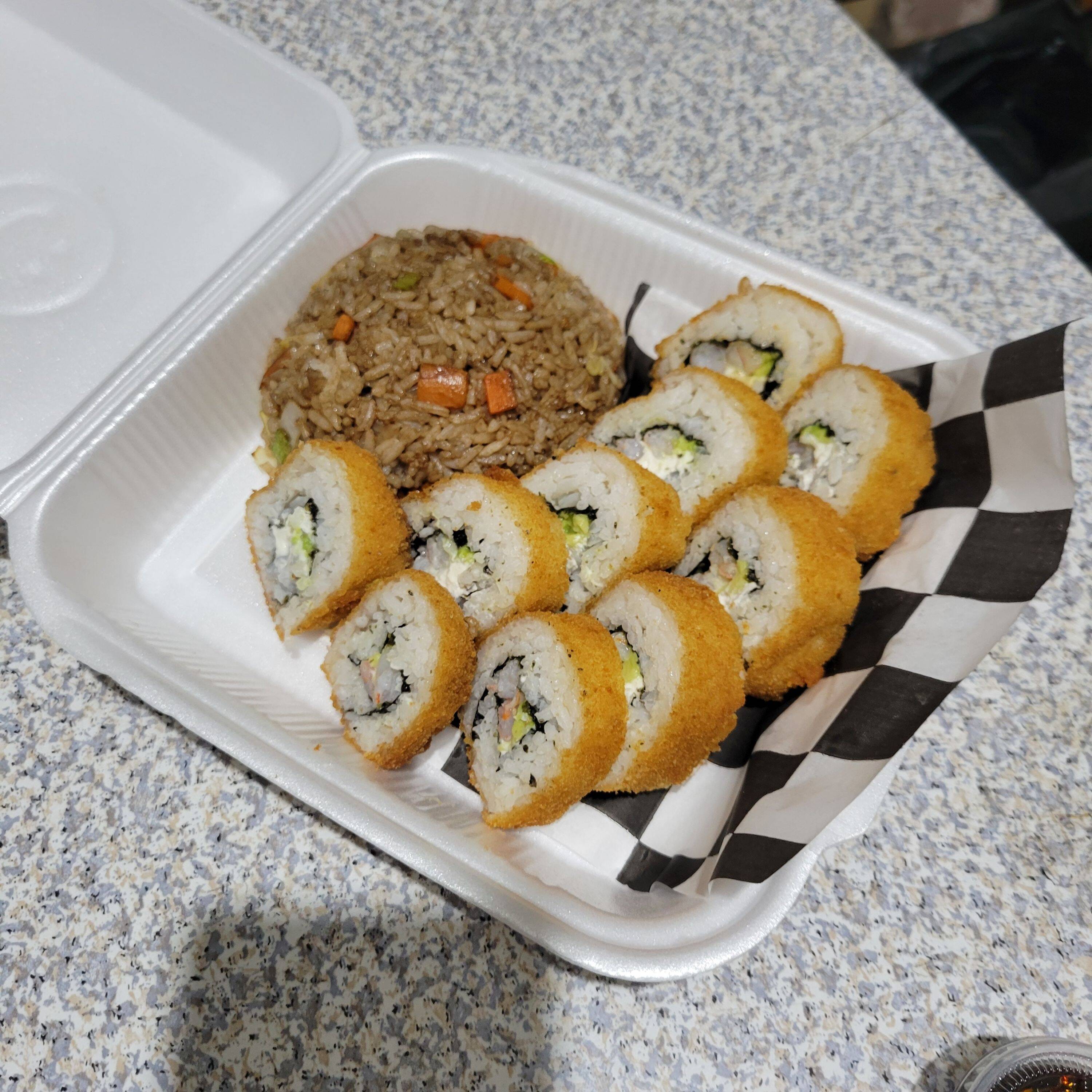 ROLLO A ELEGIR + ARROZ FRITO!