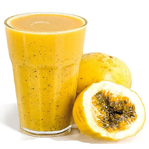 Suco 500ml natural da fruta - Polpa de maracujá congelada batida na hora com água e açúcar moderado