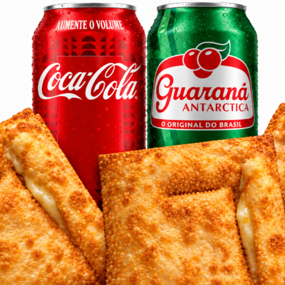 Monte seu combo com 3 pastéis à escolha + 2 Refri lata. Perfeito para compartilhar com a família ou amigos!