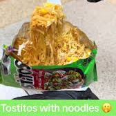 Tostitos Verdes Preparados con Elote y Marchan