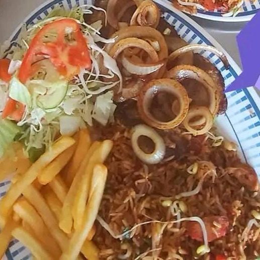 Chuleta con Arroz Cantones