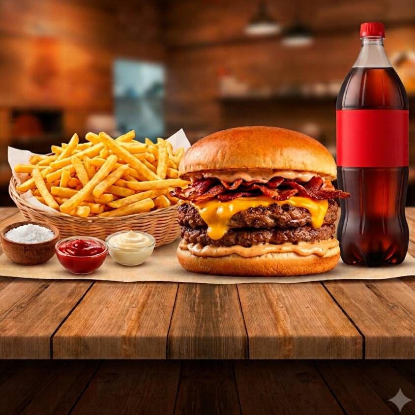 🔥🍔 SEGURA ESSA BOMBA DE SABOR! 🍔🔥
🚨 O COMBO X-BACON MAIS BRABO CHEGOU! 🚨
🥩🥩🥩 3 CARNES suculentas
🥓 BACON crocante e irresistível
🍟 BATATA crocante
🥤 COCA-COLA 2L
É aquele combo que chega na mesa e faz todo mundo ficar com água na boca! 🤤🔥
MUITO RECHEIO, MUITO SABOR E UMA FOME QUE VAI EMBORA NA PRIMEIRA MORDIDA! 😍🍔
📲 CHAMA AGORA E GARANTA O SEU!
🔥 Porque esse aqui é pra quem gosta de COMER BEM!