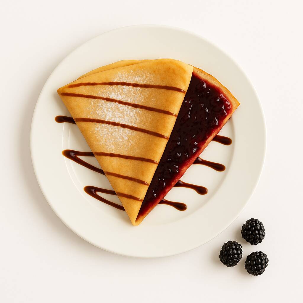 Crepa con Mermelada de Zarzamora